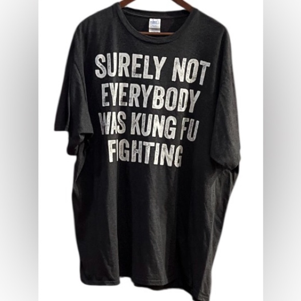 Port and Company Grey Funny Wording Design Big & Tall T-Shirt Size 3XL - Picture 3 of 10